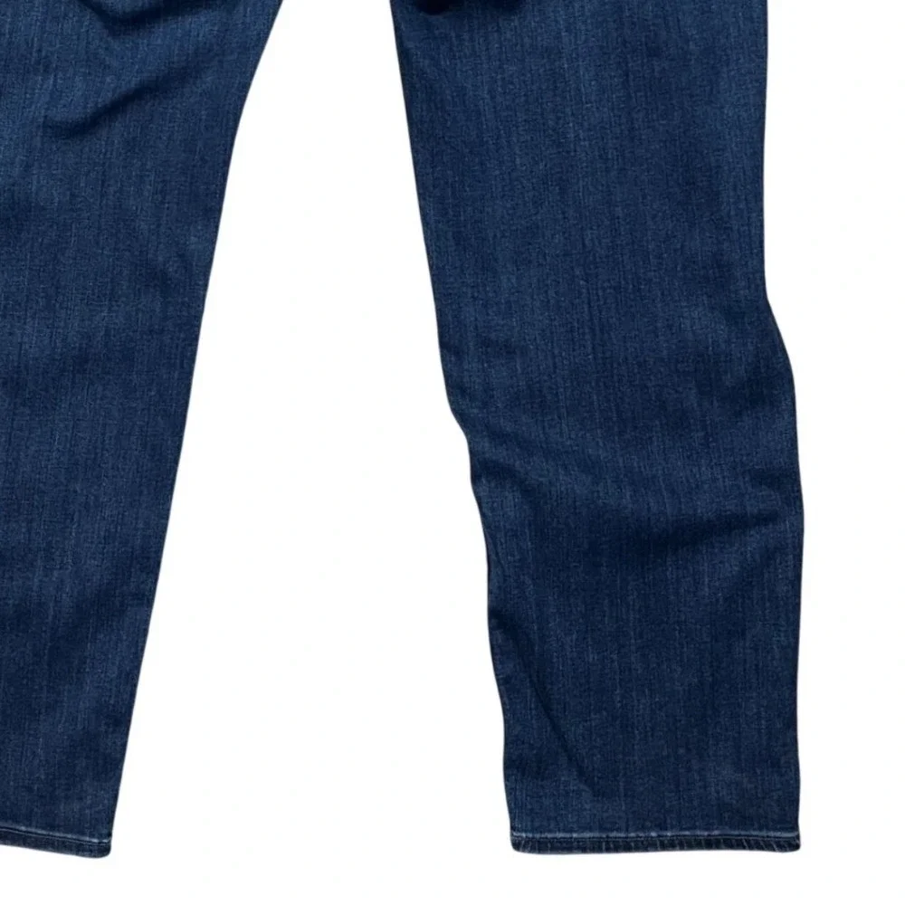 Banana Republic Traveler Jeans Mens 42x34 Dark Wash Taper Fit 5 Pocket Denim EUC